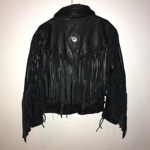 Vintage Leather Motorcycle Jacket